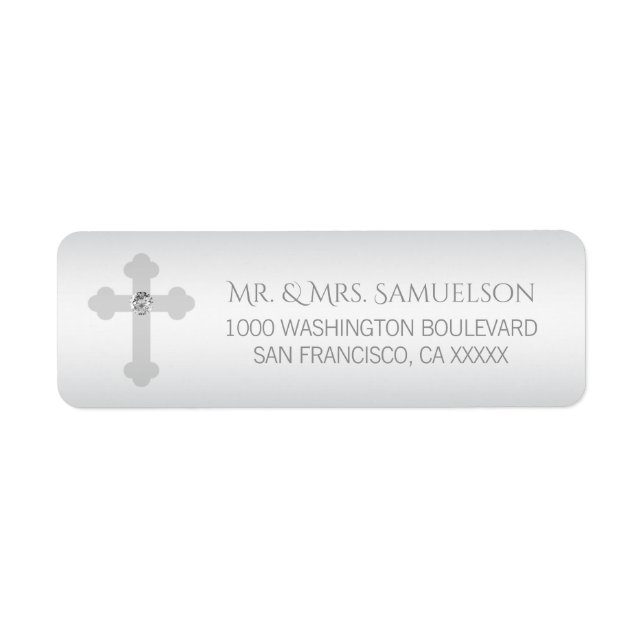 Christening / Baptism / Communion Blue Cross (Front)