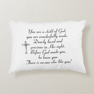 Christening, Baptism, Communion Gift, Godchild,  Accent Pillow