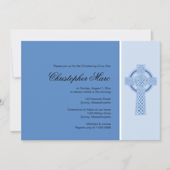 Christening / Baptism Invitation - Personalize (Front)