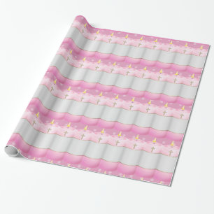 Christening Candles Wrapping Paper