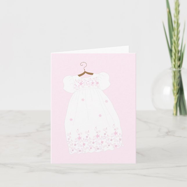 Christening Gown Baptême Cartes de voeux (Devant)