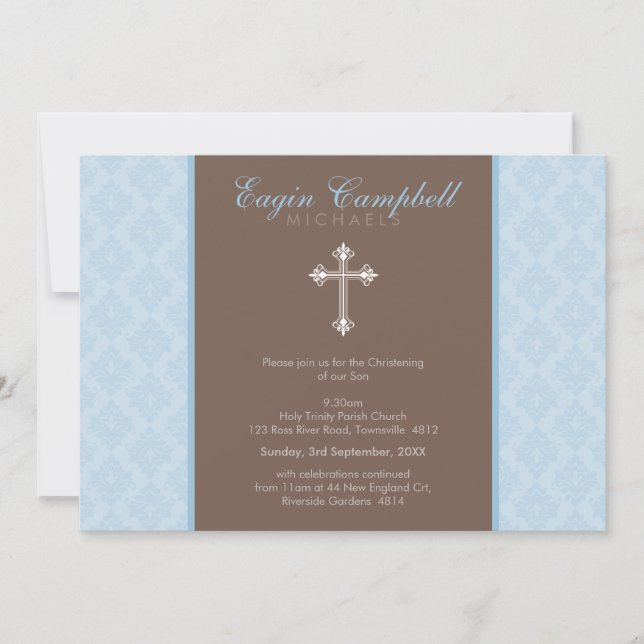 CHRISTENING INVITATIONS :: oh si beau 2L (Devant)