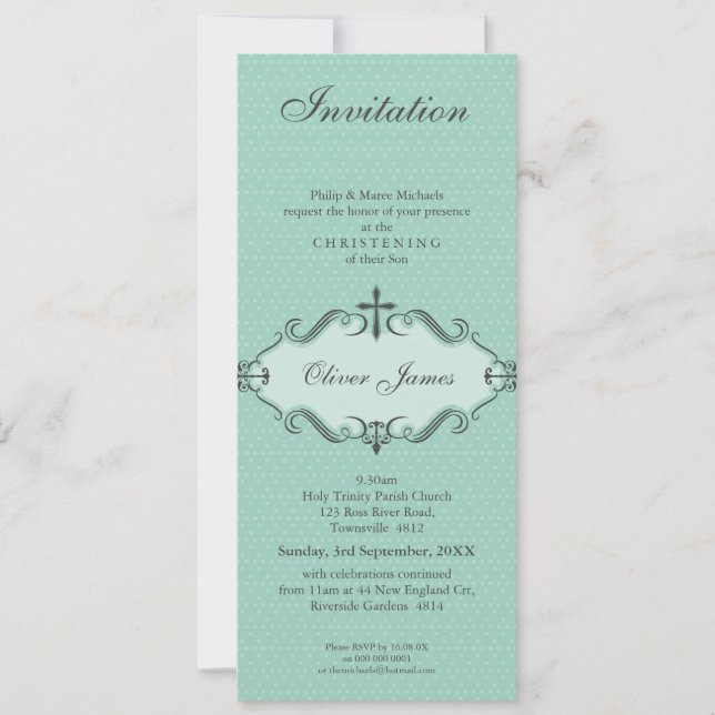 CHRISTENING INVITES :: viva 2P (Front)