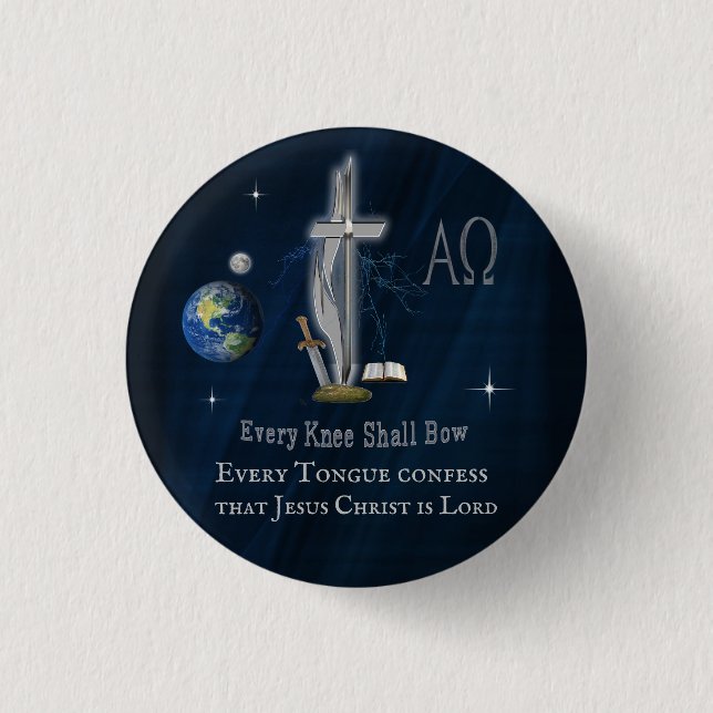 Christian 1 Inch Round Button (Front)