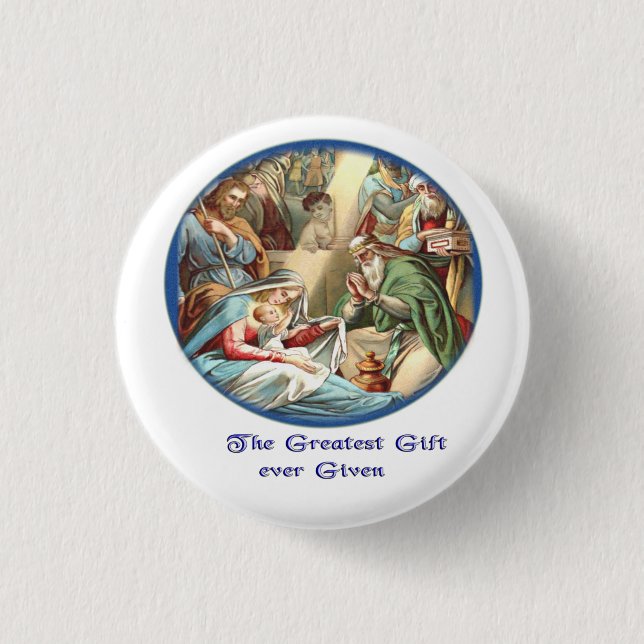 Christian 1 Inch Round Button (Front)