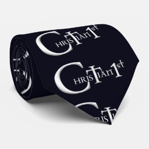 Christian 1st. Navy Blue Tie