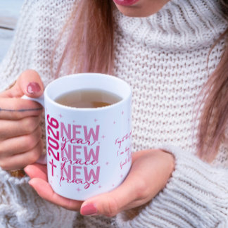 Christian 2026 New Year Custom Scripture Cross Coffee Mug