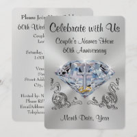 Christian 60th Anniversary Invitations Personalize