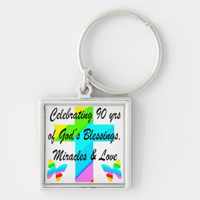 CHRISTIAN 90TH KEYCHAIN (Front)