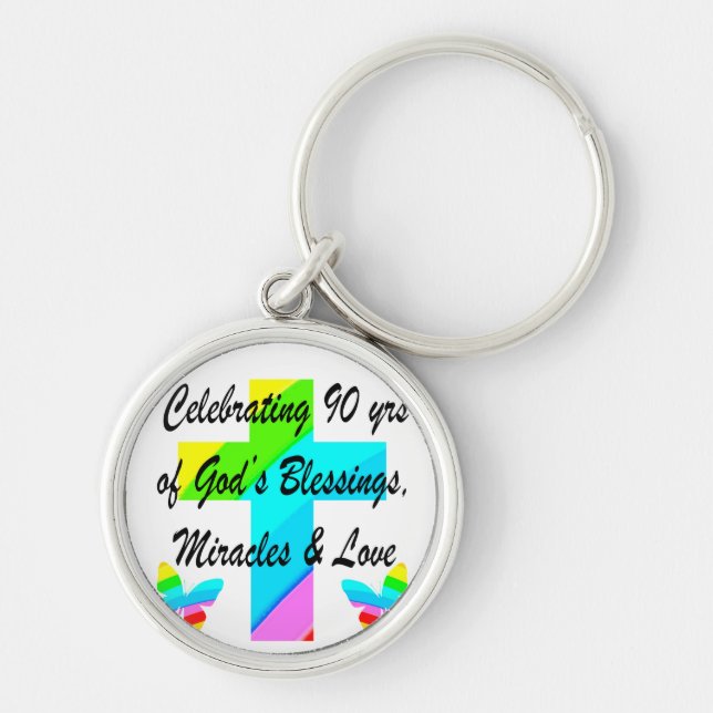 CHRISTIAN 90TH KEYCHAIN (Front)