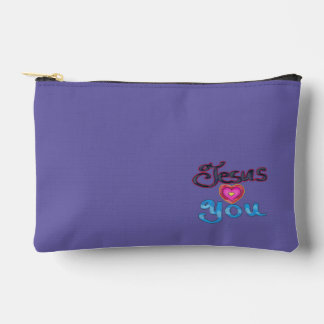 Christian Accessory Pouch Jesus Loves You