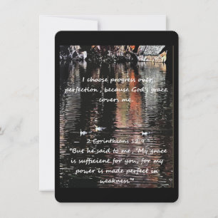 Christian Affirmation Quote & Corresponding Bible  Card