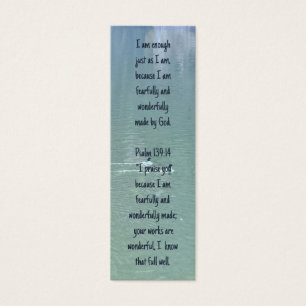 Christian Affirmation Quote & Scripture BookMark