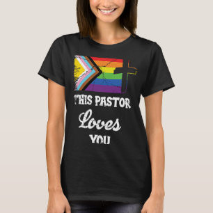 Christian Ally Inclusive Pride Clergy This Pastor  T-Shirt