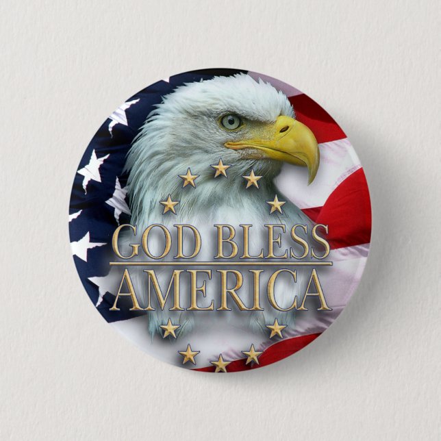 CHRISTIAN AMERICAN DESIGNS 2 INCH ROUND BUTTON (Front)