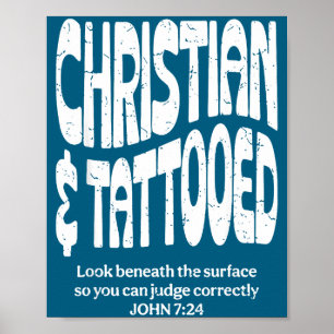Christian And Tattooed  Poster