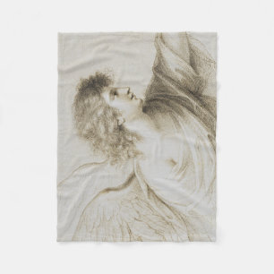 Christian angel by Francesco Bartolozzi Fleece Blanket