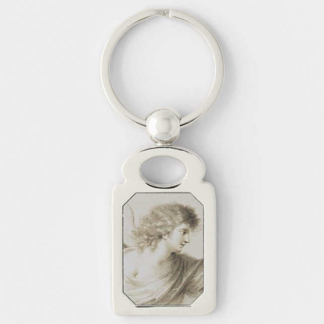 Christian angel by Francesco Bartolozzi Keychain (Front)