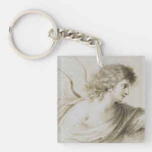 Christian angel by Francesco Bartolozzi Keychain
