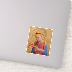 Christian Angel Holding Book Golden Yellow
