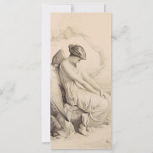 Christian angel sitting on a stone