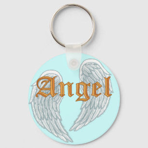 Christian Angel Wings key chain