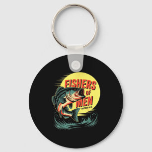 Christian Angler Fishers Of Men Matthew 4 19 Verse Keychain