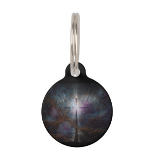 Christian animal tag - cross