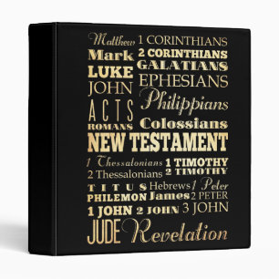 Christian Art - Books of the New Testament. Binder