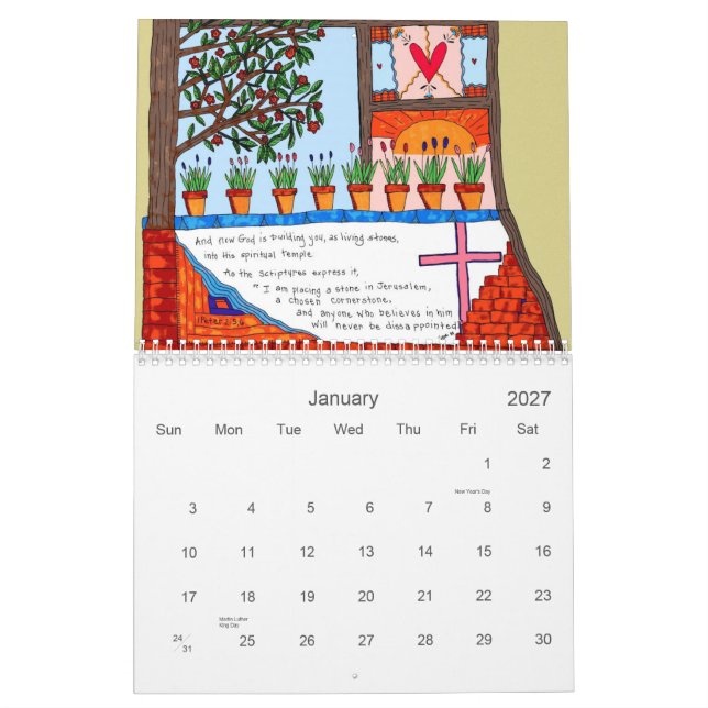 Christian Art Calendar (Jan 2027)