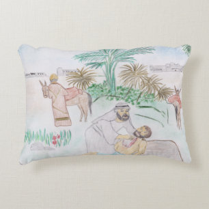 Christian Artwork The good Samaritan Accent Pillow