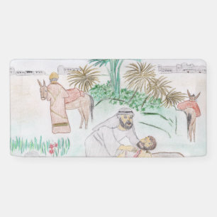 Christian Artwork The good Samaritan Banner