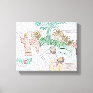 Christian Artwork The good Samaritan Canvas Print