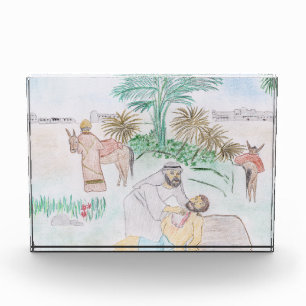 Christian Artwork The good Samaritan Photo Block
