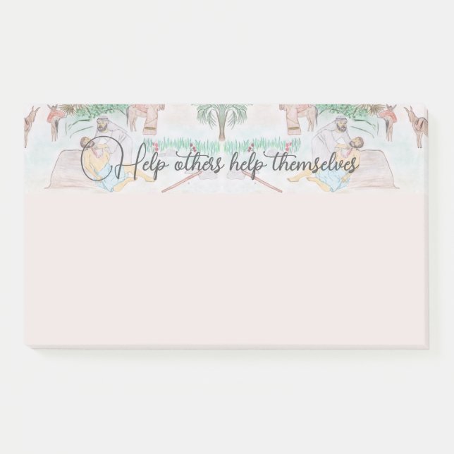 Christian Artwork The good Samaritan Post-it Notes (Front)