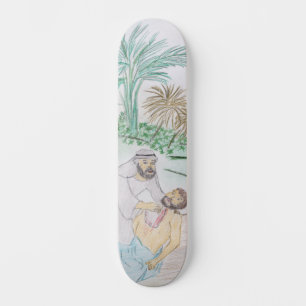 Christian Artwork The good Samaritan Skateboard
