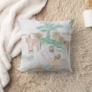 Christian Artwork The good Samaritan Throw Pillow