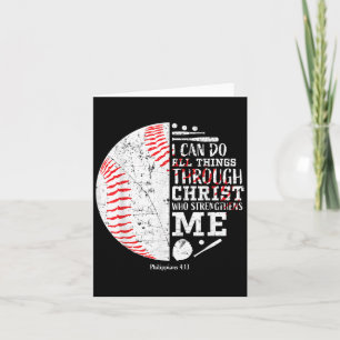 Christian Baseball Philipans 4_13 I Can Do All Thi Card