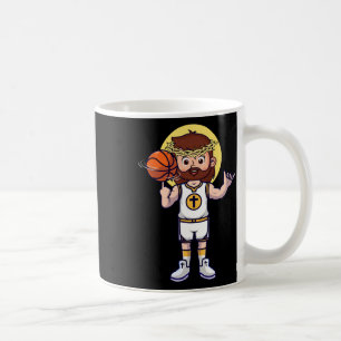 Christian Basketball Jesus Christ Basketball Relig Coffee Mug