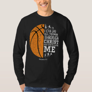 Christian Basketball Men Boys Kids Religious T-Shirt