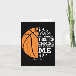 Christian Basketball S Men Boys Kids Religious Gif Card