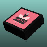Christian Be Still & Know Modern Pink Prayer  Gift Box<br><div class="desc">I thought this gift box would make a beautiful prayer box. I created a modern design using abstract, geometric flowers in pink, grey & black against a dark pink background. Inspired by Psalm 46:10: He says, “Be still, and know that I am God; I will be exalted among the nations,...</div>