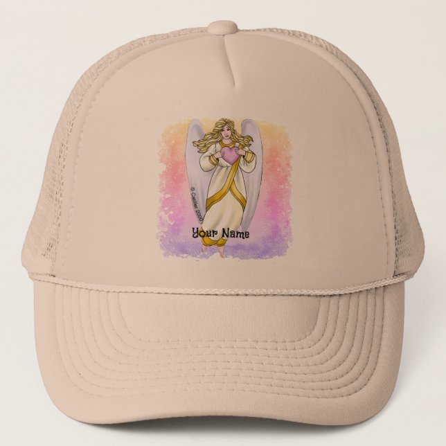 Christian believe in angels trucker hat (Front)