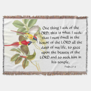 Christian Believer Bible Inspirational Jesus Throw Blanket