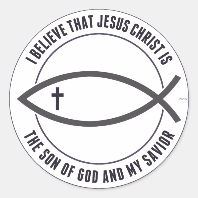 Christian Believers Classic Round Sticker (Front)