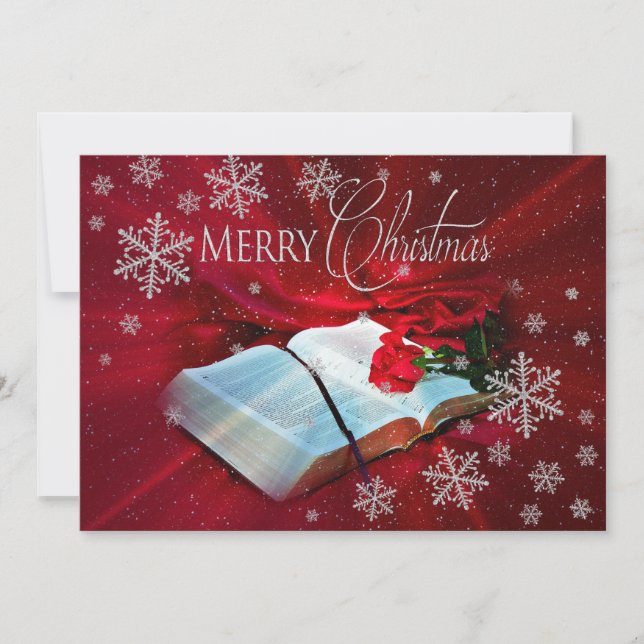 Christian Bible Christmas Holiday Card (Front)