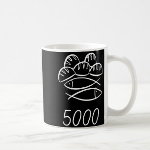 Christian Bible Jesus 2 Fishes 5 Breads Feed 5000  Coffee Mug