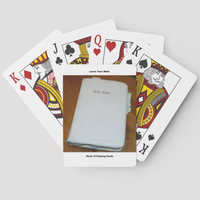 Christian Bible Learning Deck Of Cards (Back)