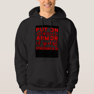 Christian Bible Motivation Armor of God Ephesians Hoodie