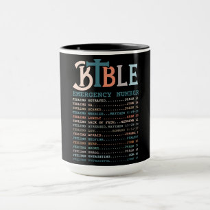 Christian Bible Nutrition Facts Mug